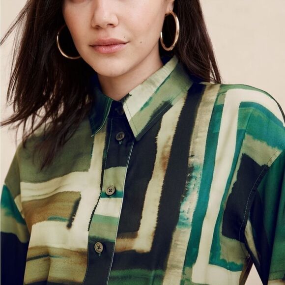 Banana Republic SATIN
MINI SHIRTDRESS - Picture 3 of 4